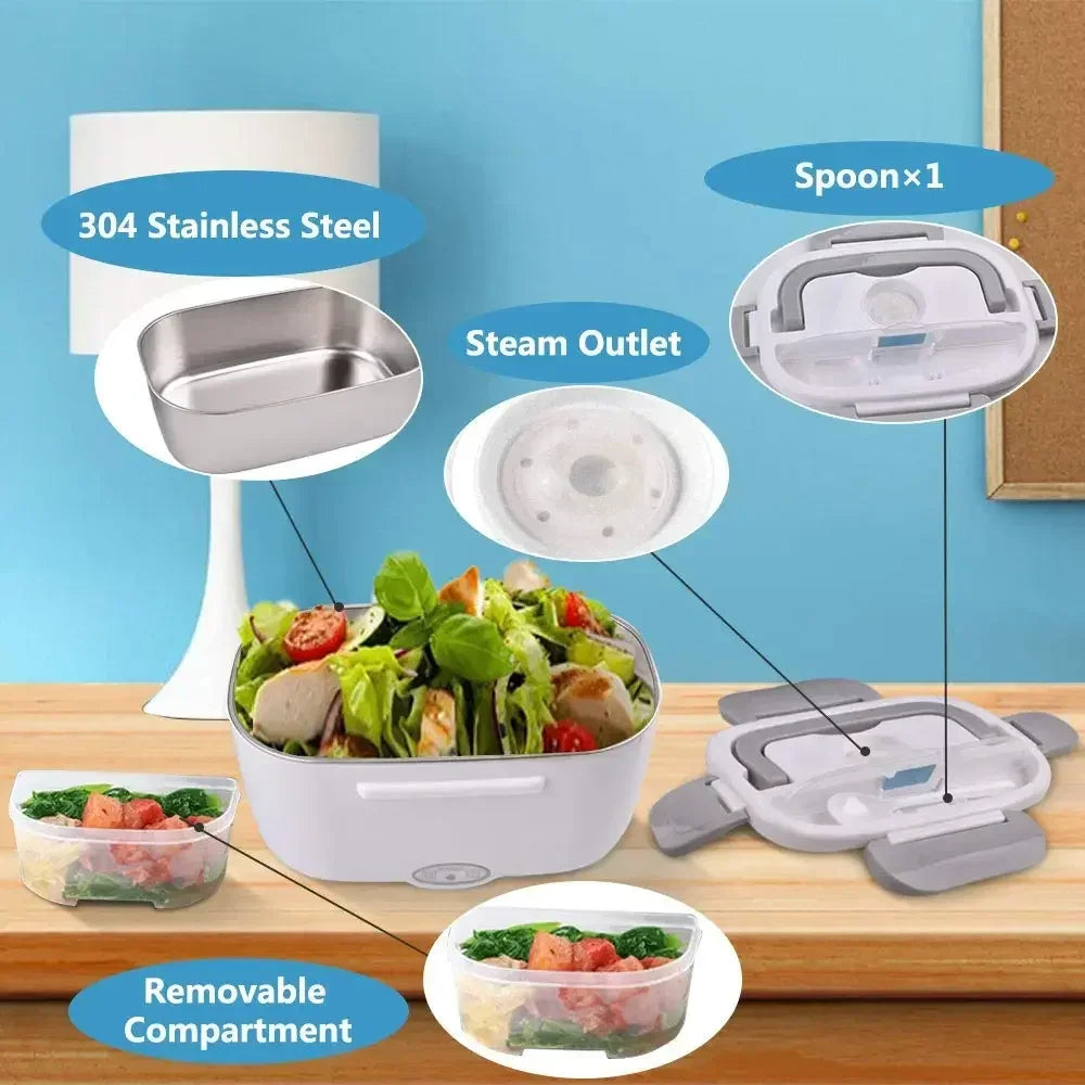 2-In-1 Electric Heating Lunch Box 2-In-1 Electric Heating Lunch Box